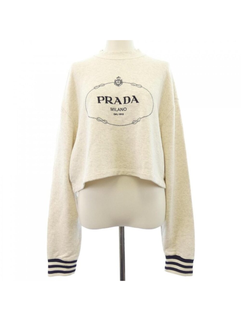 Prada Oversize Cotton Fleece Sweatshirt